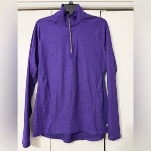Champion Duo Dry Women's Purple Quarter-Zip Top